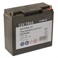 Batterie Pour Machines Electroportatives Batterie Pour Booster PowerMax 12000 Gamme Sodistart Sodise 04028