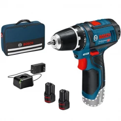 Visseuse Perceuse à Percussion Sans Fil Perceuse Visseuse à Percussion Bosch GSB 12V-15 2 Batteries 12V 2,0Ah Chargeur Et Sacoche -Électroportatif et pneumatique Soldes 06019b690h