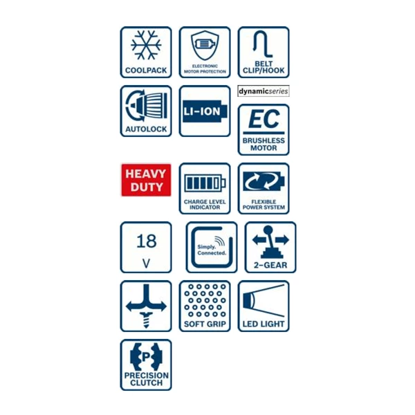 Perceuse Visseuse Sans Fil 18V 60 Nm SOLO Sans Batterie Bosch 1 Perceuse Visseuse Sans Fil 18V 60 Nm SOLO Sans Batterie Bosch