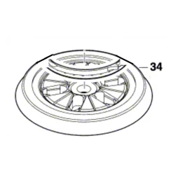 Accessoires Pour Outillage Bosch Plateau De Meulage Pour Ponceuse GEX 125-150 AVE 2608601106 Bosch