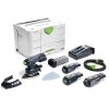 Ponceuse Vibrante Ponceuse Sans Fil Delta Festool DTSC 400 Li 2 Batteries 3,1Ah Chargeur Et Adaptateur Secteur
