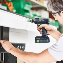 Visseuse Sans Fil Perceuse-visseuse Festool T 18+3 C 3,1-Plus 2 Batteries 3,1Ah Et Chargeur TCL 6