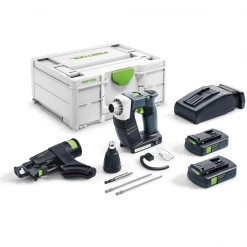 Visseuse Plaquiste Sans Fil Visseuse Festool Plaquiste DURADRIVE DWC 18-4500 C 3,1-Plus 2 Batteries 3,1 Ah -Électroportatif et pneumatique Soldes 576505