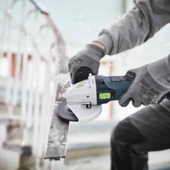 Meuleuse D'angle ø 125 Mm Meuleuse D'angle Festool AGC 18-125 5,2 EB-Plus Avec 2 Batteries 5,2Ah Et Chargeur -Électroportatif et pneumatique Soldes 576826 5