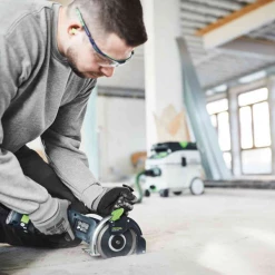 Meuleuse Tronçonneuse Béton Tronçonneuse Festool DSC-AGC 18-125 FH5,2 EBI-Plus 2 Batteries 5,2 Ah Chargeur Et Disque Diamant