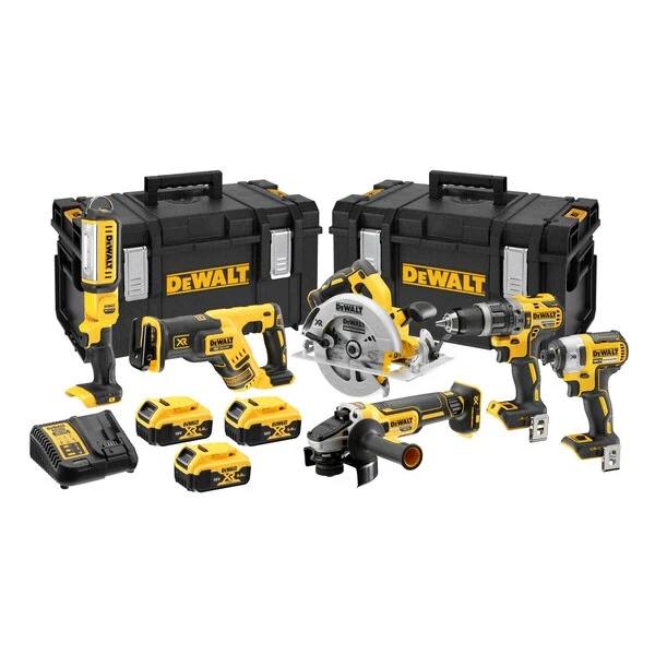 Ensemble De Machines électroportatives Ensemble Outils Dewalt Compact Brushless XR 18V Batterie 5 Ah Li-Ion 1 Ensemble De Machines électroportatives Ensemble Outils Dewalt Compact Brushless XR 18V Batterie 5 Ah Li-Ion