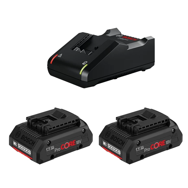 Kit De Démarrage : Batterie + Chargeur 2 Batteries Bosch ProCORE 18V 4 Ah Avec Chargeur Rapide GAL 18V-40 3 Kit De Démarrage : Batterie + Chargeur 2 Batteries Bosch ProCORE 18V 4 Ah Avec Chargeur Rapide GAL 18V-40 – Image 3