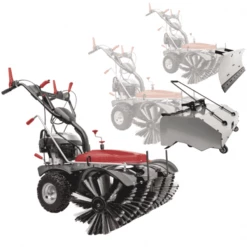 Balayeuse Mécanique Balayeuse Scheppach SC2200PE Avec Bac De Récupération Et Lame à Neige -Électroportatif et pneumatique Soldes balay7