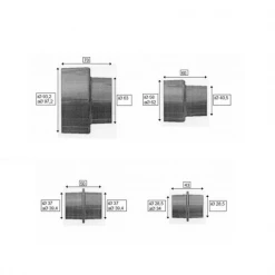 Accessoires Pour Aspirateur Buse D'aspiration Scheppach Pour Aspirateur - Lot De 4 Diamètres -Électroportatif et pneumatique Soldes buse3