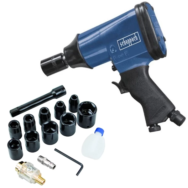 Perceuses Et Visseuses Pneumatiques Visseuse à Choc Pneumatique Scheppach Carré 1/2 " 6,3 Bar 132 Nm 4 Perceuses Et Visseuses Pneumatiques Visseuse à Choc Pneumatique Scheppach Carré 1/2 " 6,3 Bar 132 Nm – Image 4