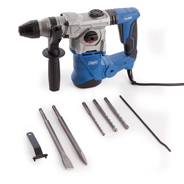 Perforateur Sds + Filaire Marteau Perforateur SDS+ Scheppach 1250W DH1300PLUS Avec 3 Forets Et 2 Burins 3 Perforateur Sds + Filaire Marteau Perforateur SDS+ Scheppach 1250W DH1300PLUS Avec 3 Forets Et 2 Burins – Image 3