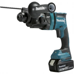 Perforateur Sds + Sans Fil Perforateur Burineur Makita DHR182RTJ 2 Batteries 18V 5Ah Chargeur En Coffret Makpac 1,7 Joules