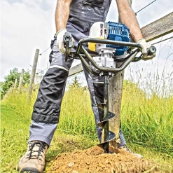 Tarière Tarière Thermique Scheppach EB1700 1,77CV Avec 3 Tarières Ø100mm ,Ø150mm, Ø200mm -Électroportatif et pneumatique Soldes eb1700 4