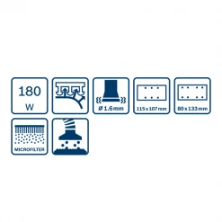 Ponceuse Vibrante Filaire Bosch GSS 160 Multi 180 W 8 Ponceuse Vibrante Filaire Bosch GSS 160 Multi 180 W -Électroportatif et pneumatique Soldes fonctions bosch gss160