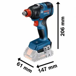 Visseuse à Choc Set Bosch Visseuse à Chocs GDX 18V-200 + Perceuse Visseuse GSR 18V-55 2 Batterie 4Ah Chargeur L-Boxx -Électroportatif et pneumatique Soldes gdx
