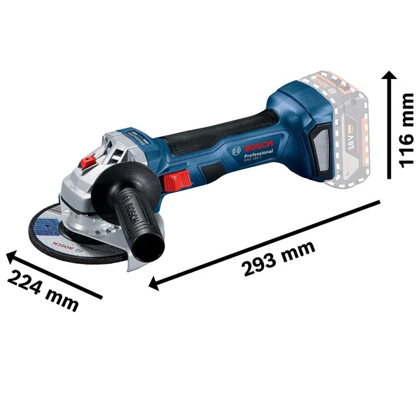 Meuleuse Sans Fil Meuleuse Bosch Ø125mm GWS 18V-7 S/Batterie Ni Chargeur En Coffret L-Boxx 3 Meuleuse Sans Fil Meuleuse Bosch Ø125mm GWS 18V-7 S/Batterie Ni Chargeur En Coffret L-Boxx – Image 3
