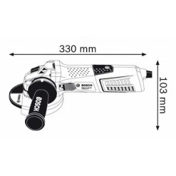 Meuleuse D'angle ø 125 Mm Meuleuse Angulaire Référence Gws 13-125 Cie Livré En Coffret Standard 0601794003 Bosch 060179F003