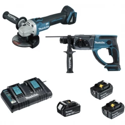 Meuleuse Sans Fil Ensemble Meuleuse DGA504 Perforateur DHR202 Makita 18V
