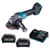 Meuleuse D'angle ø 125 Mm Meuleuse D'angle Makita Diamètre 125 Mm 40 V Max Li-Ion - Puissance 1100 W - 2 Batteries + Chargeur