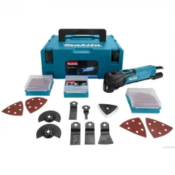 Découpeur Ponceur Oscillant Filaire Outil Multifonctions Oscillant MAKITA 320W TM3010CX3J