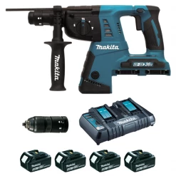 Perforateur Sds + Sans Fil Perforateur Burineur SDS Plus Makita DHR264PT4J 36 V 5 Ah -Électroportatif et pneumatique Soldes p176757