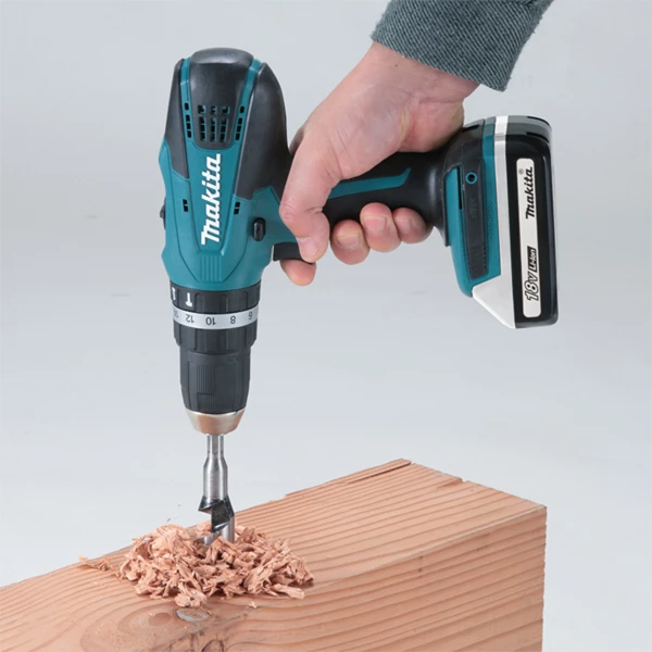 Visseuse Perceuse à Percussion Sans Fil Perceuse Visseuse à Percussion Makita HP457DWE10 18V 1.5 Ah 2 Visseuse Perceuse à Percussion Sans Fil Perceuse Visseuse à Percussion Makita HP457DWE10 18V 1.5 Ah – Image 2