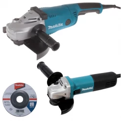 Meuleuse D'angle ø 230 Mm Meuleuses GA9020 230 Mm 2200W Et 9558HNRG 125 Mm 840W Makita DK0053G