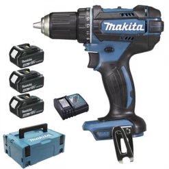 Visseuse Sans Fil Perceuse Visseuse DDF482RM3J Makita 18 V Li-Ion 4 Ah Ø 13 Mm 3 Batteries 9 Visseuse Sans Fil Perceuse Visseuse DDF482RM3J Makita 18 V Li-Ion 4 Ah Ø 13 Mm 3 Batteries -Électroportatif et pneumatique Soldes perc vis ddf482rm3j18v34ah62nm 382563 1