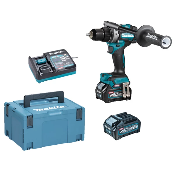 Makita Visseuse Perceuse à Percussion Sans Fil Perceuse-visseuse 40 V Max Li-Ion 2,5 Ah XGT Sans Fil - Diamètre Max 13 Mm - 2 Batteries + Chargeur 1 Makita Visseuse Perceuse à Percussion Sans Fil Perceuse-visseuse 40 V Max Li-Ion 2,5 Ah XGT Sans Fil - Diamètre Max 13 Mm - 2 Batteries + Chargeur
