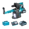 Makita Perforateur Sds + Sans Fil Perfo-burineur SDS-Plus 40 V Max Li-Ion 4 Ah Avec Extraction De Poussières - 2 Batteries + Chargeur