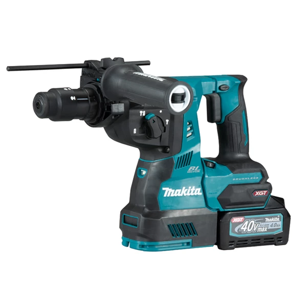 Perforateur Sds + Sans Fil Perfo-burineur Makita SDS-Plus 40 V Max Li-Ion 4 Ah - Diamètre Béton 28 Mm - 2 Batteries + Chargeur 2 Perforateur Sds + Sans Fil Perfo-burineur Makita SDS-Plus 40 V Max Li-Ion 4 Ah - Diamètre Béton 28 Mm - 2 Batteries + Chargeur – Image 2