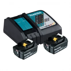 Makita Kit De Démarrage : Batterie + Chargeur Pack énergie 18V Li-Ion - 2 Batteries + 1 Chargeur