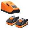 Kit De Démarrage : Batterie + Chargeur Set De Démarrage Fein 2 Batterie Lithium-ion 3 Ah Et Chargeur Rapide ALG80