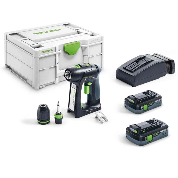 Visseuse Sans Fil Perceuse Visseuse Festool C 18 HPC 4,0 I-Plus Avec Batteries Chargeur 6 Visseuse Sans Fil Perceuse Visseuse Festool C 18 HPC 4,0 I-Plus Avec Batteries Chargeur – Image 6