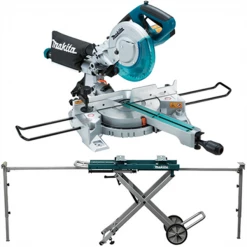 Scie à Onglet Et Radiale Scie à Onglet Radiale LS0815FLN Makita 1400W 216 Mm + Chariot DEAWST05